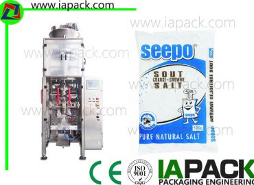 Máquina de ensacado de sal de 500 g 1000g con recheo de vaso volumétrico para precisión de bolsa gusseted de 0.2 a 2 g