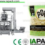 máquina de selado de recheo de popcorn premade con escala multi cabeza