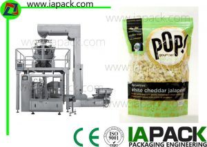 Máquina de selado de recheo de popcorn premade con escala multi cabeza