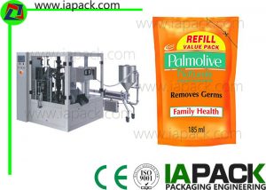 aceite de oliva premade bolsa máquina de envasado bolsa doypack máquina rotativa de envasado con máquina de recheo de líquido