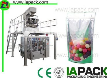 máquina de envasado de doces con máquina de embalar doypack de pesados ​​multiheads