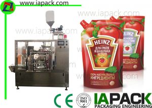 máquina de envasado de pasta de tomate, máquina de envasado de bolsa de poli PLC