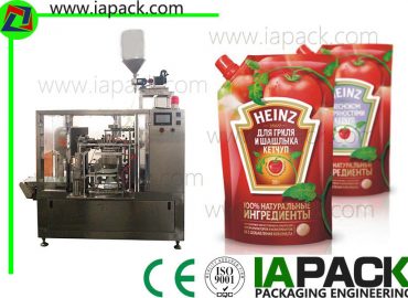 máquina de envasado de pasta de tomate, máquina de envasado de bolsa de poli PLC